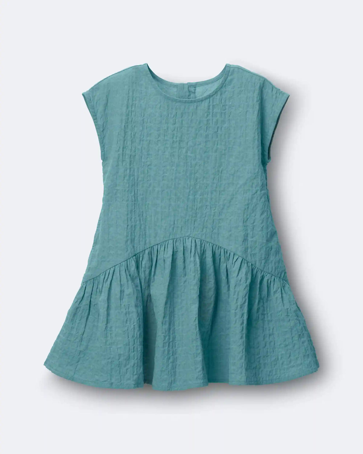 Toddler Girl Asymmetrical Drop-Waist Dress - Teal