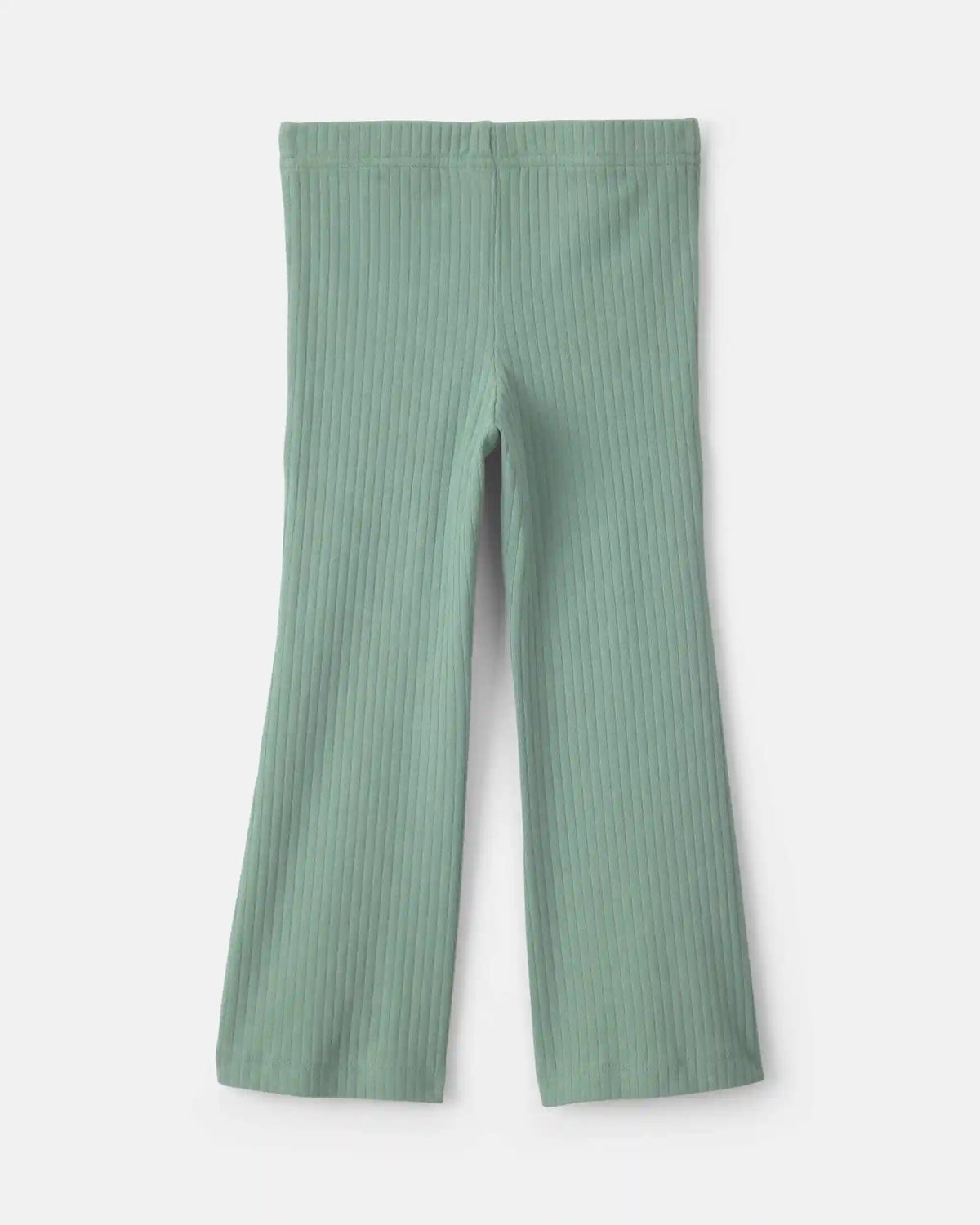 Toddler Girl Cotton Pull-On Stretch Flare Leggings - Green