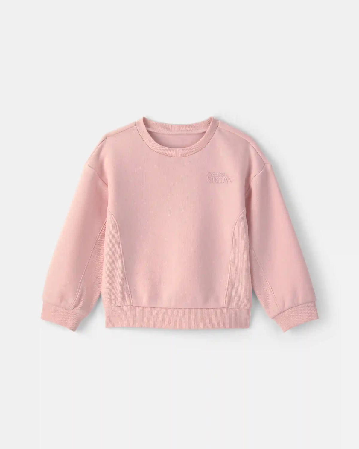 Toddler Girl 'Little Icon' Fleece Pullover Sweatshirt - Pink