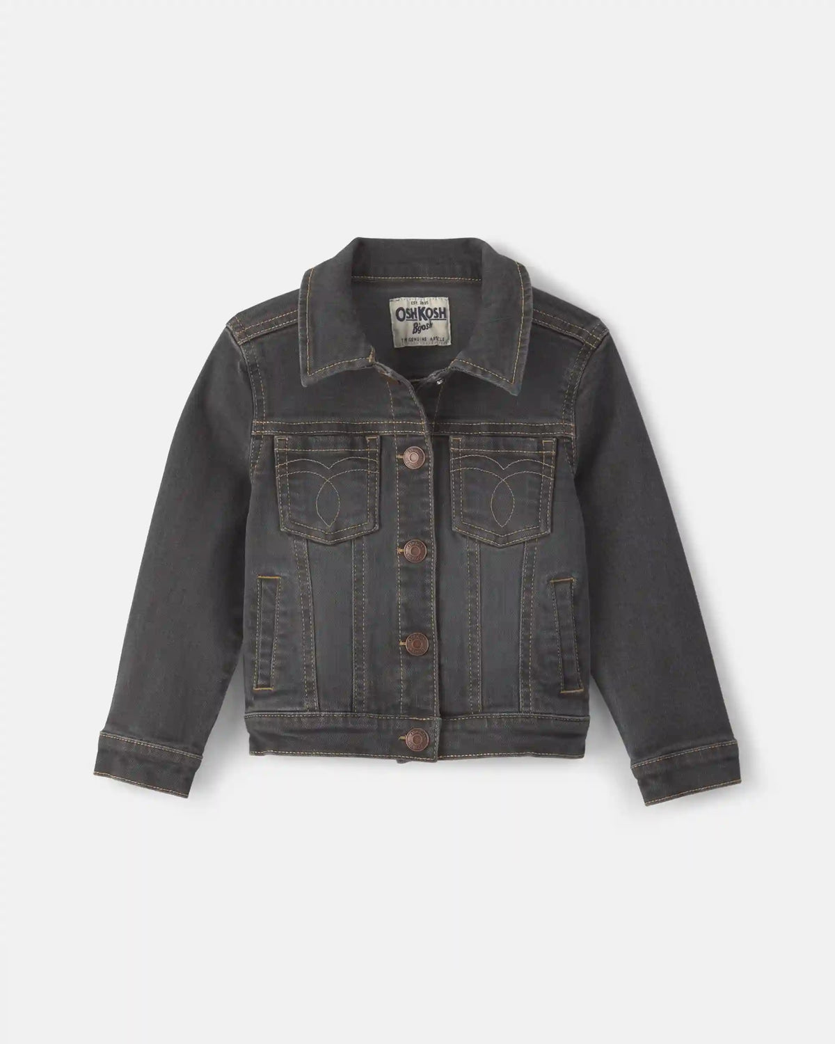 Toddler Girl Denim Jacket - Charcoal Wash