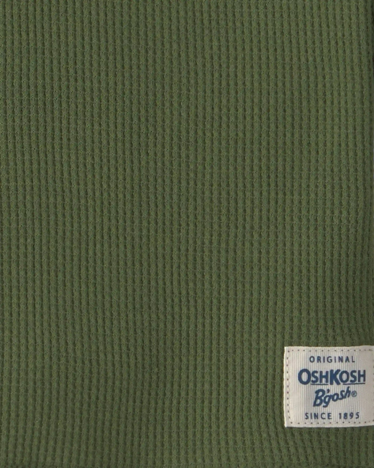 Toddler Boy Thermal Long-Sleeve Henley T-Shirt - Olive Green