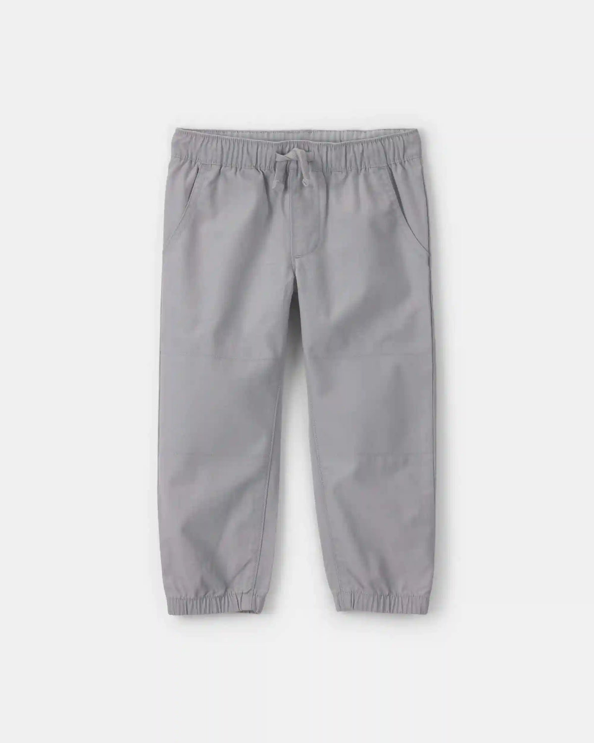 Toddler Boy Canvas Joggers - Grey