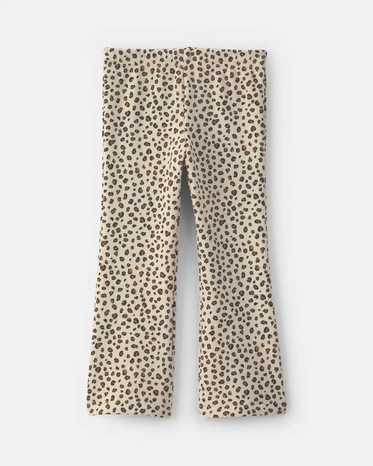 Toddler Girl Leopard Fleece Pull-On Stretch Leggings - Brown
