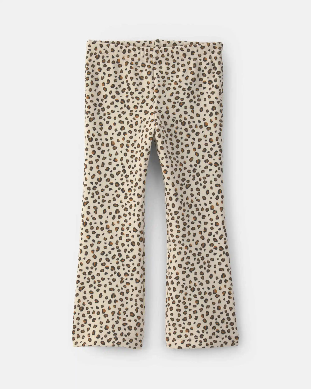 Toddler Girl Leopard Fleece Pull-On Stretch Leggings - Brown
