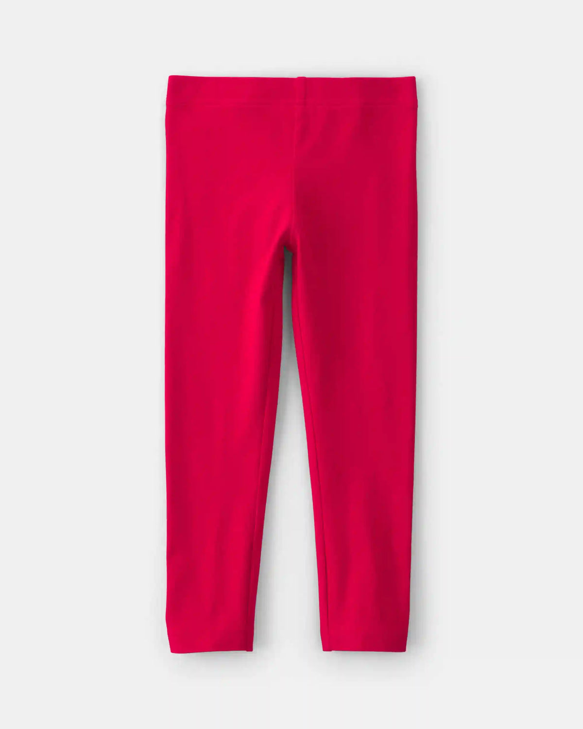 Toddler Girl Cotton Pull-On Stretch Leggings - Red