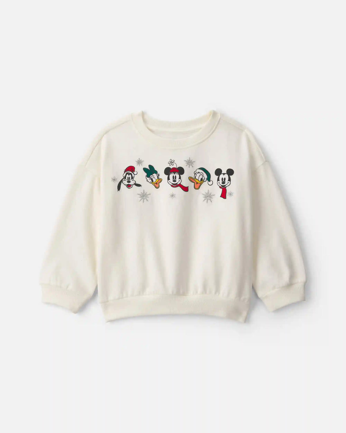 Toddler Girl Disney© Mickey Pullover Sweatshirt - Cream