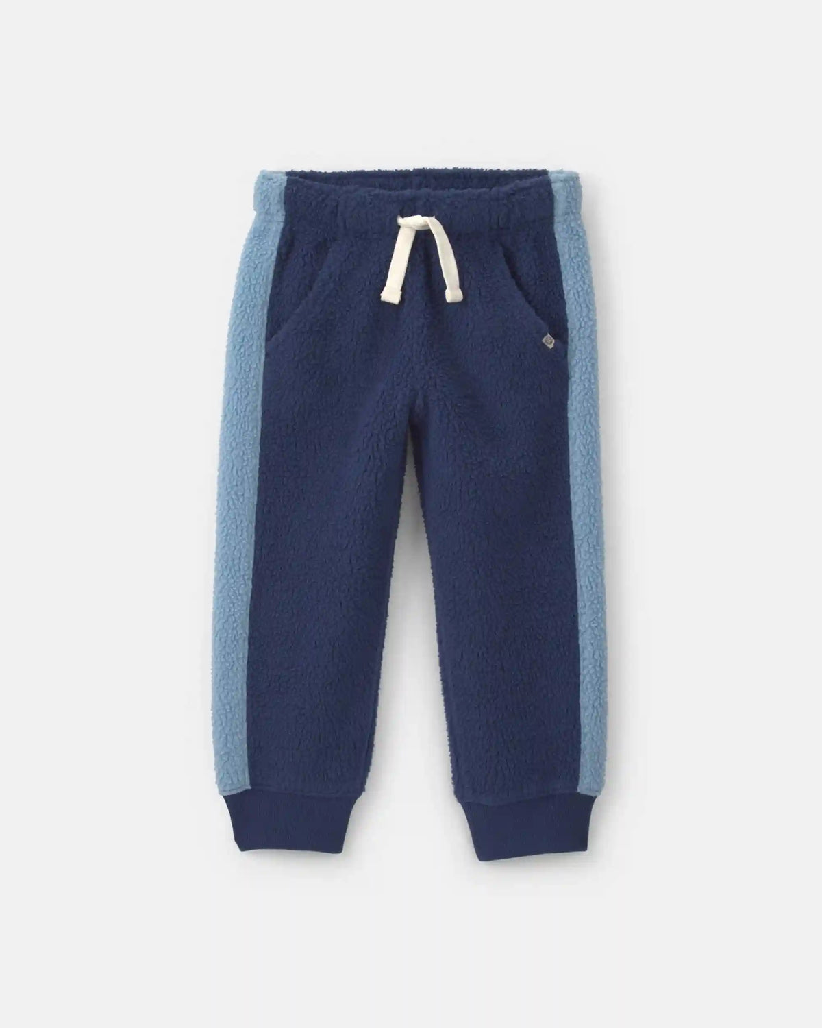 Toddler Boy Colorblock Fleece Joggers - Navy Blue/Light Blue