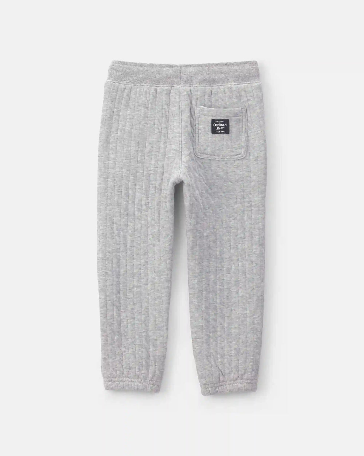 Toddler Boy Quilted Joggers - Grey