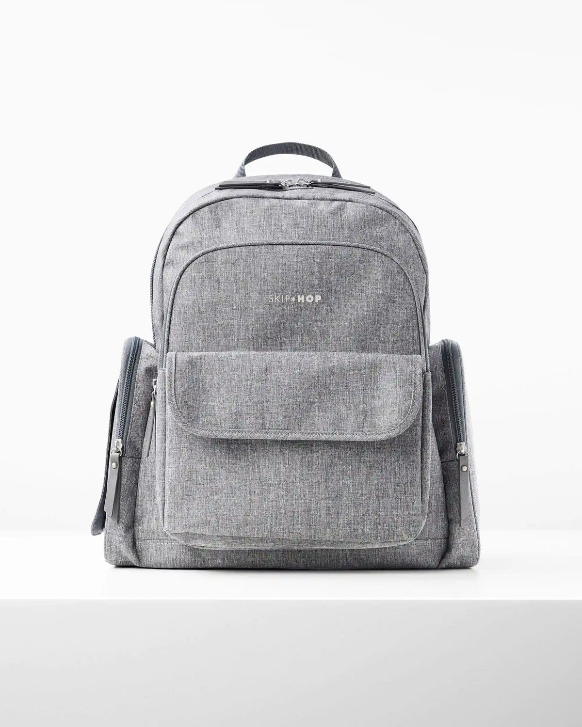 Luna Backpack Diaper Bag - Heather Grey
