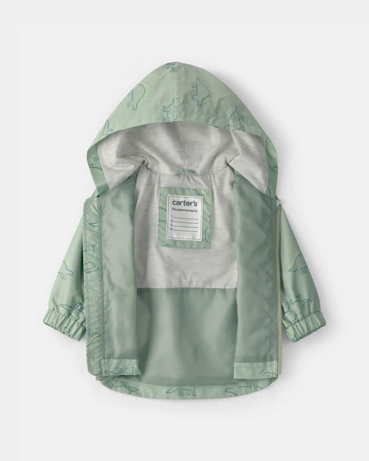Baby Boy Dinosaur Raincoat - Green