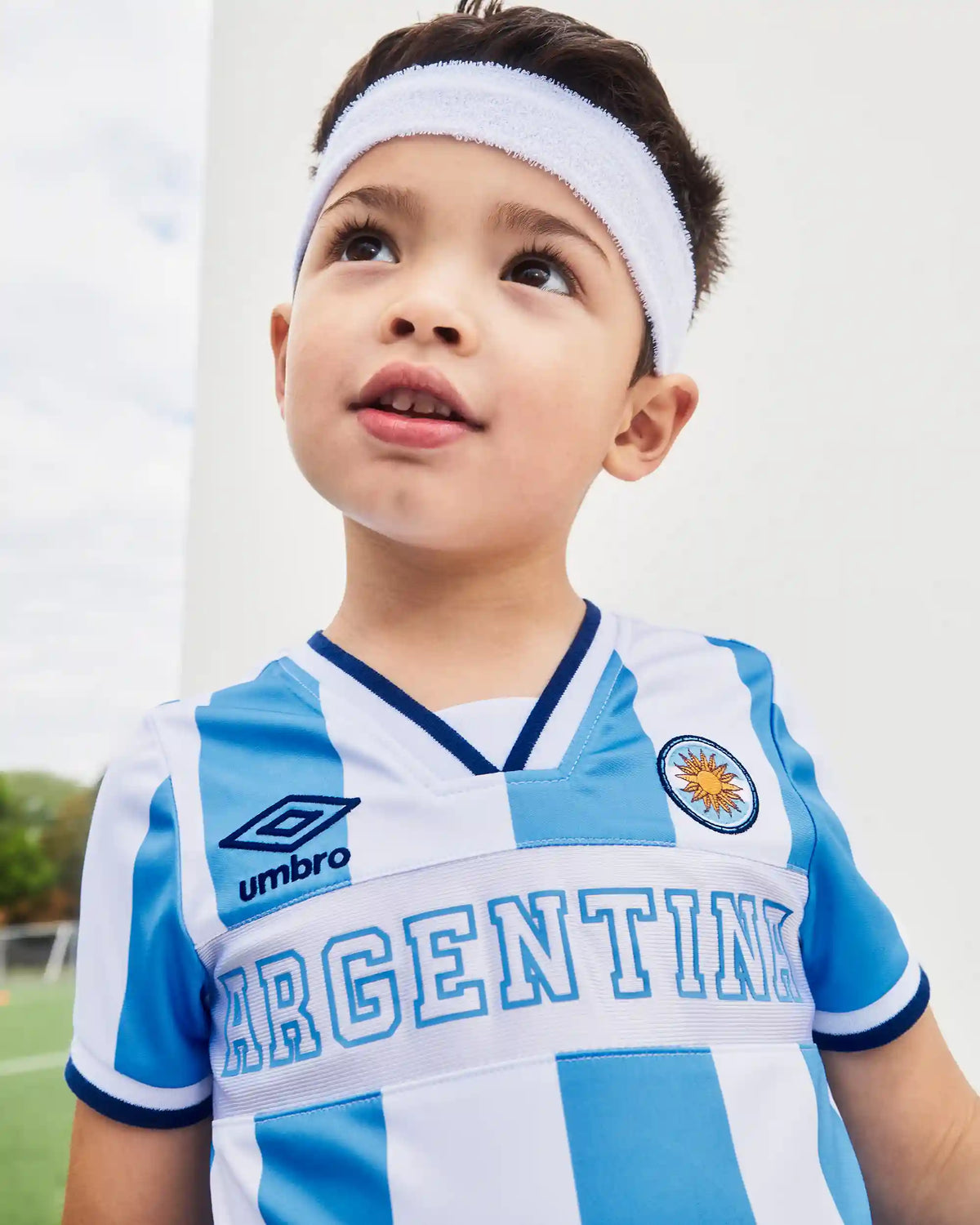 Toddler Umbro Argentina Soccer Jersey - Light Blue/White