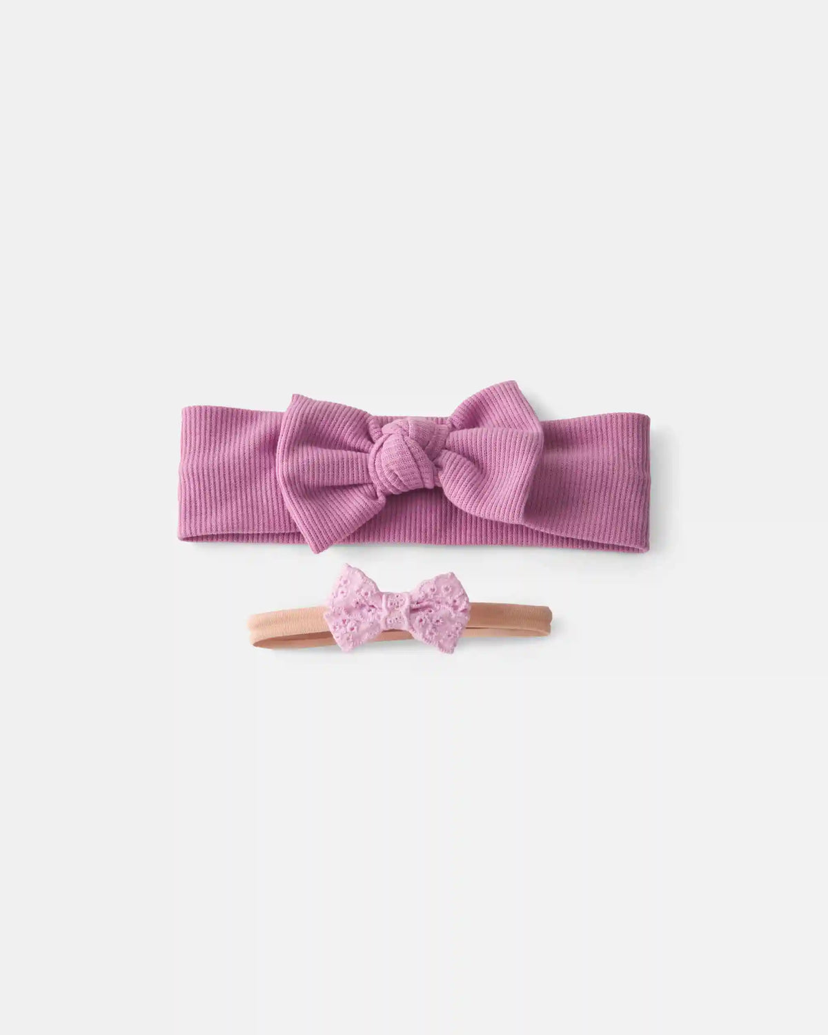 Baby Girl 2-Pack Bow Headbands - Pink